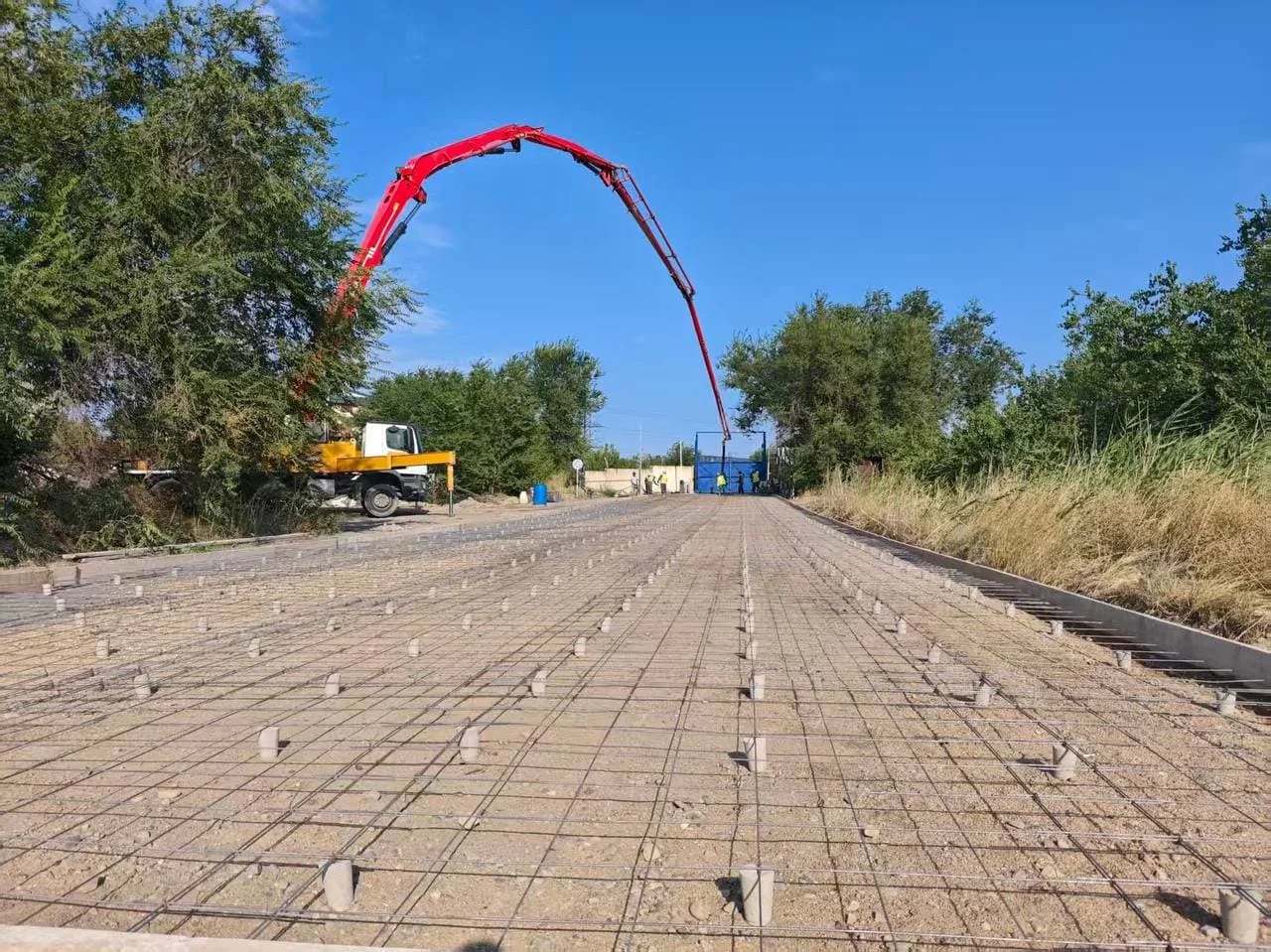 Бетонирование промышленной площадки ТОО Раджа ЛТД
